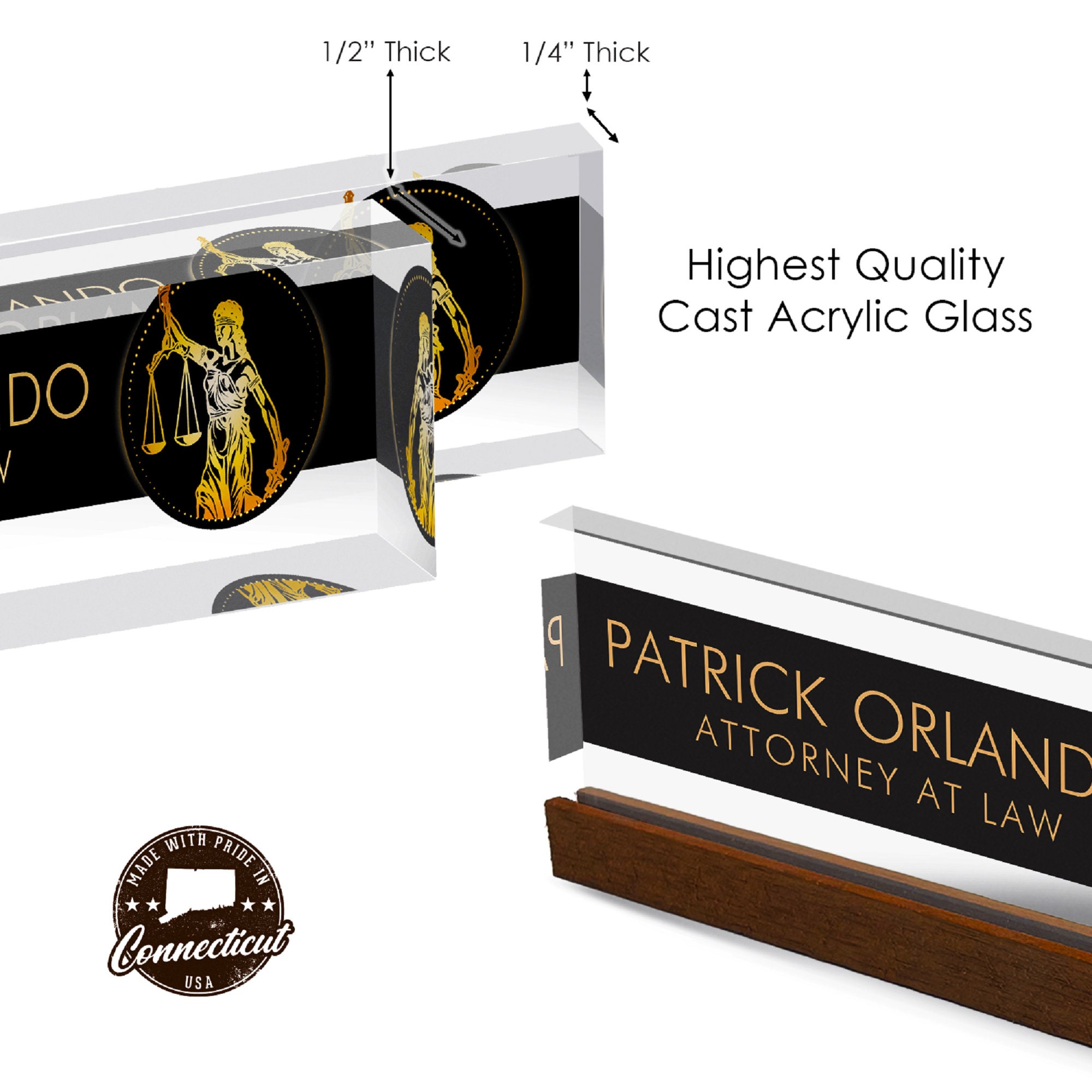 Artblox Office Desk Name Plate Personalized Custom Door Name Plates