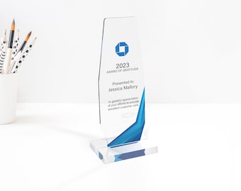 ARTBLOX - Custom trophy | custom award plaque | engraved award | engraved acrylic trophy | acrylic award