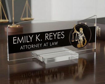 Personalized Desk Name Plate, Desk Name Disney Sign, Lawyer Desk Name Sign, Office Desk Name Sign, Custom Name Plate, Lawyer Name Sign