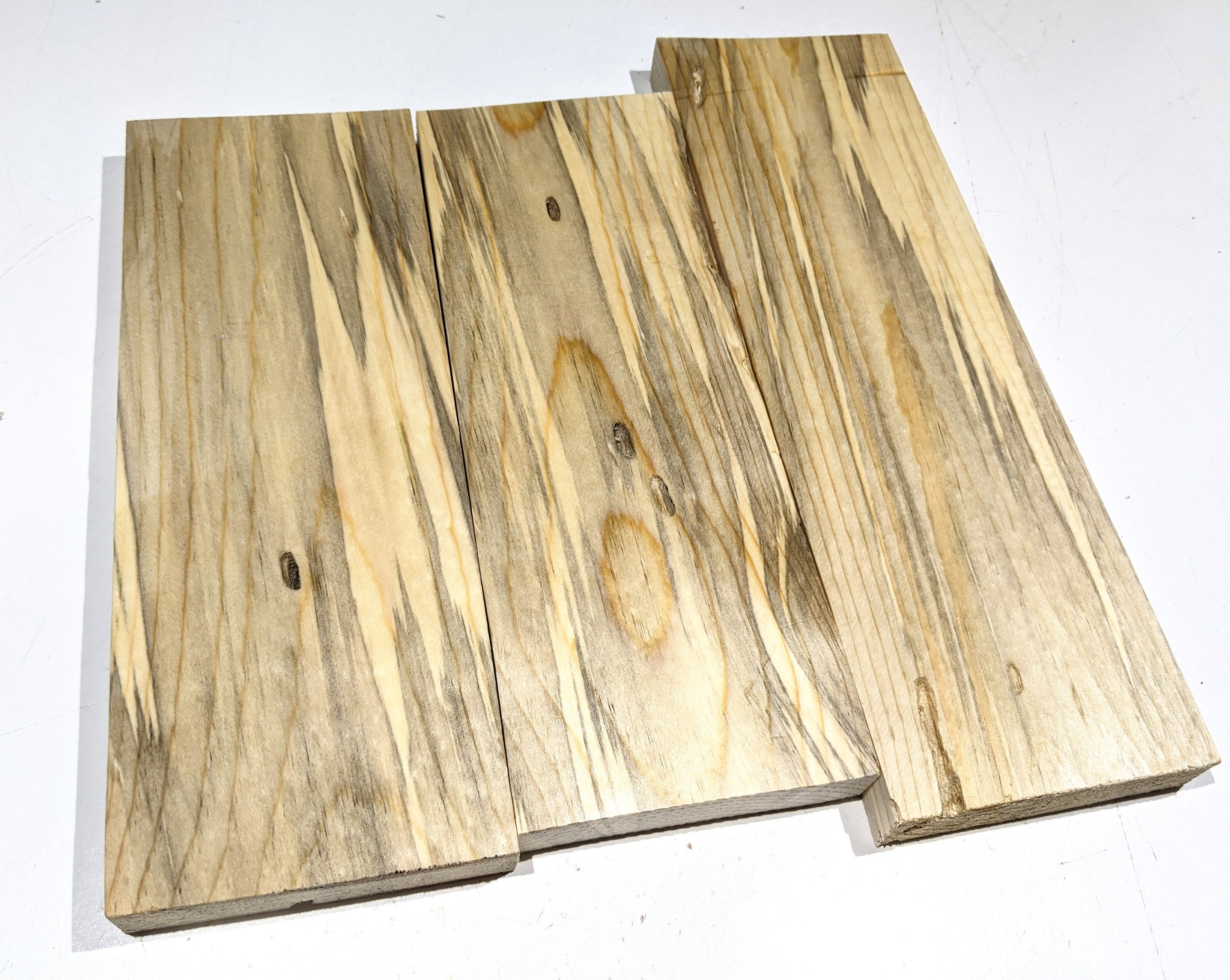 3 piece Spalted Pine unfinished boards Pinus spp. 91/2 up Etsy