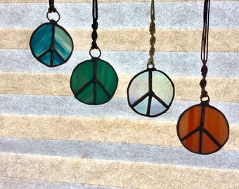 Peace sign suncatchers