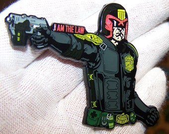 Judge Dredd (3 Variants) Limited Edition Soft Enamel Pin Full Glow