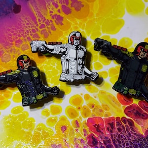 Judge Dredd (3 Variants) Limited Edition Soft Enamel Pin Full Glow