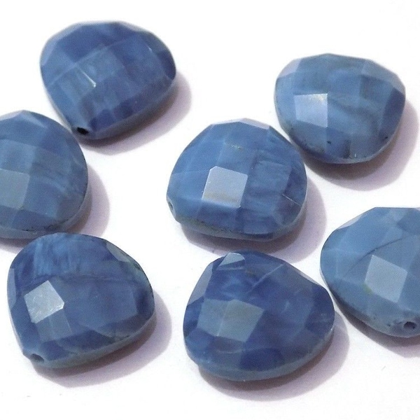 6 pcs opale bleue naturelle à facettes en forme de cerf 6 mm-15 mm-Fournitures pour la fabrication de bijoux-Perles en forme de larme pour la fabrication de bijoux-Perceuse au choix