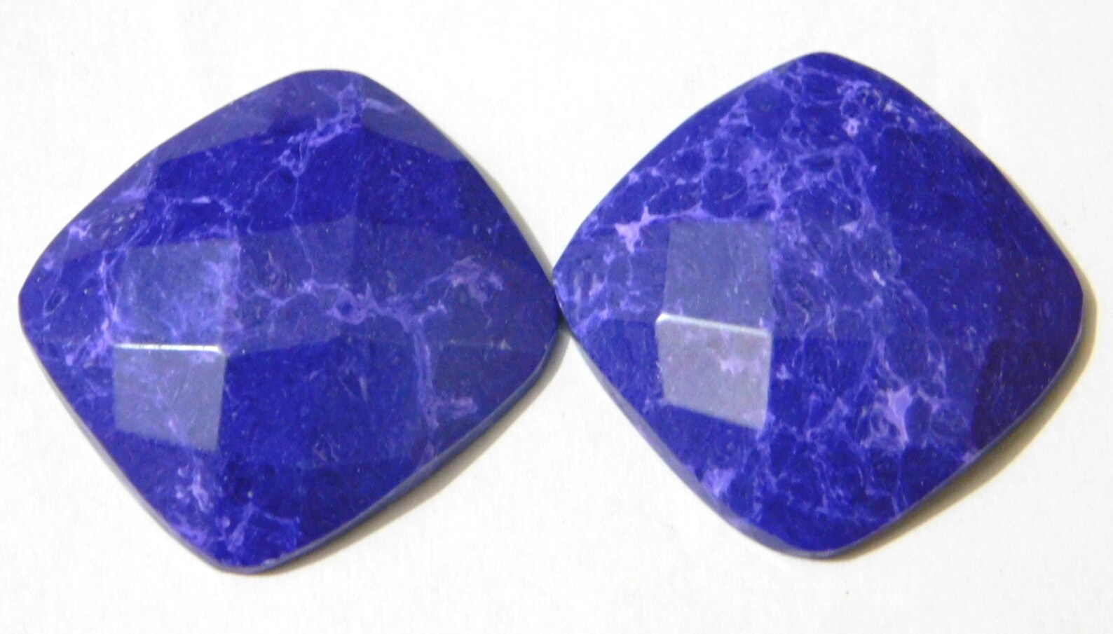 2 Pieces Pair Synthetic Turquoise Amazing Blue Turquoise Etsy