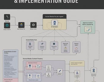 AI Social Media Agent System - Complete Business Automation Workflow Diagram & Implementation Guide