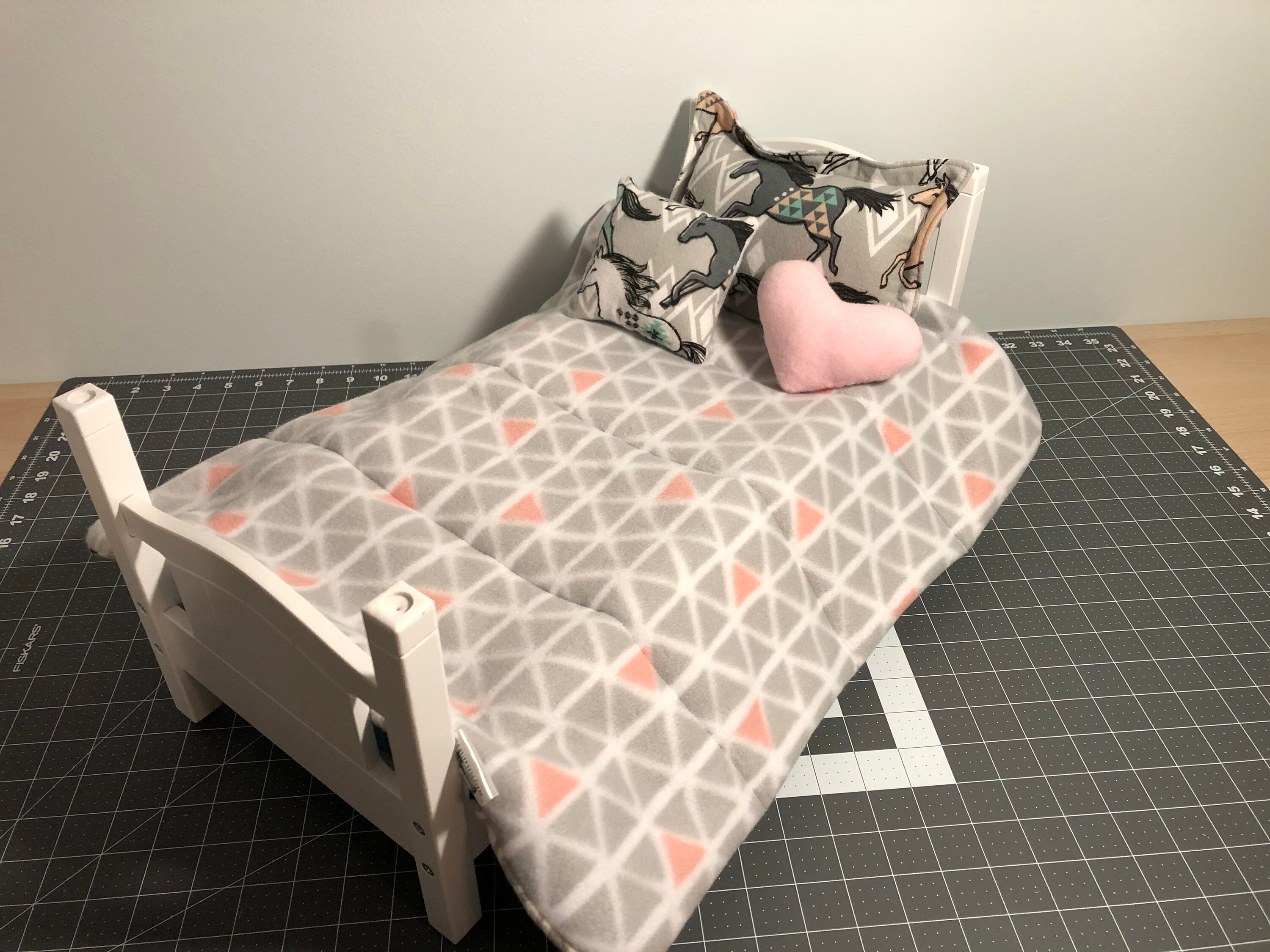 18 inch doll or stuffed animal 4 piece bed set Etsy