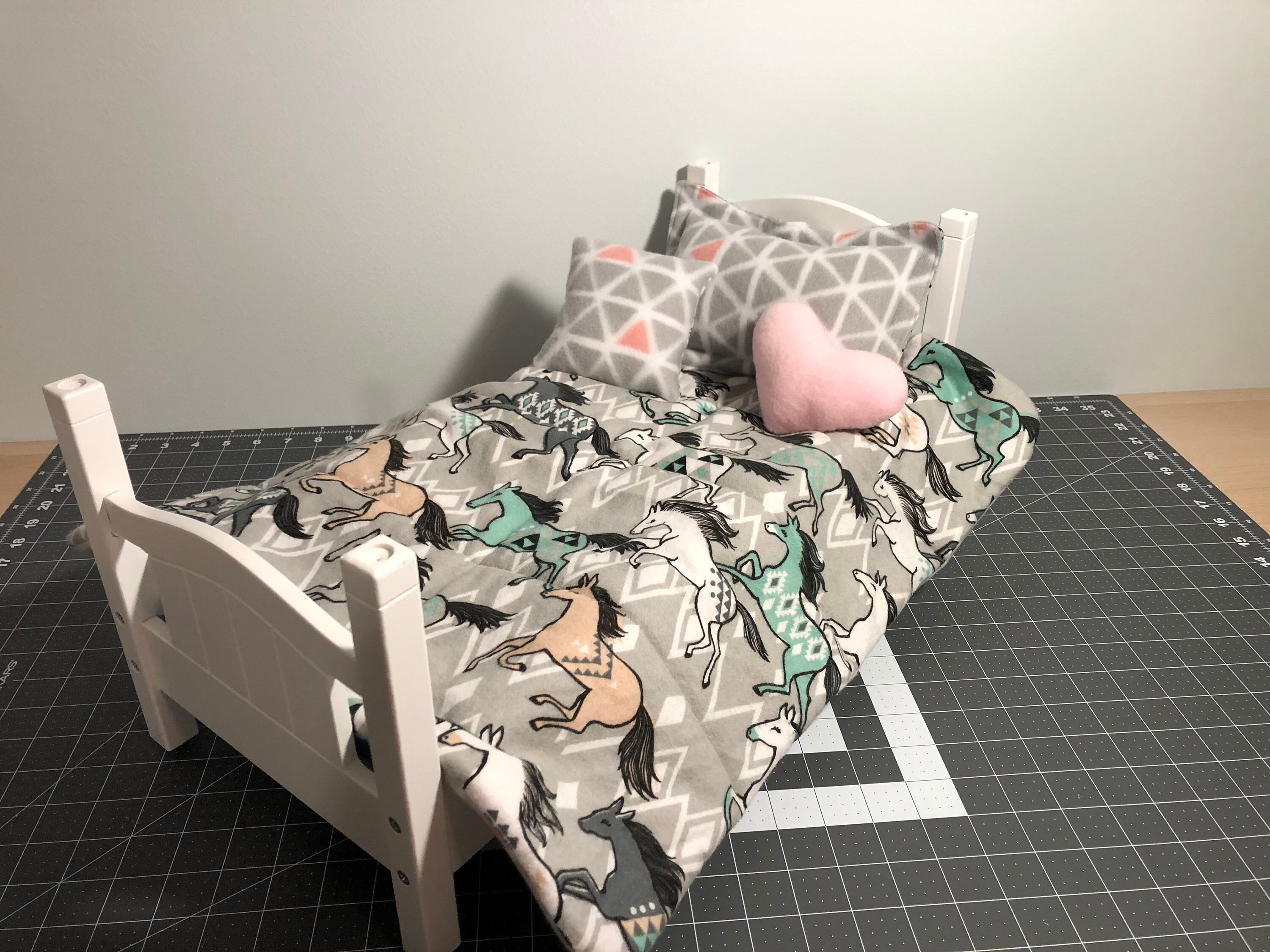 18 inch doll or stuffed animal 4 piece bed set Etsy