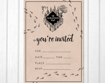 blank invitations etsy