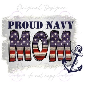 Proud Navy Mom  (PNG FILE)