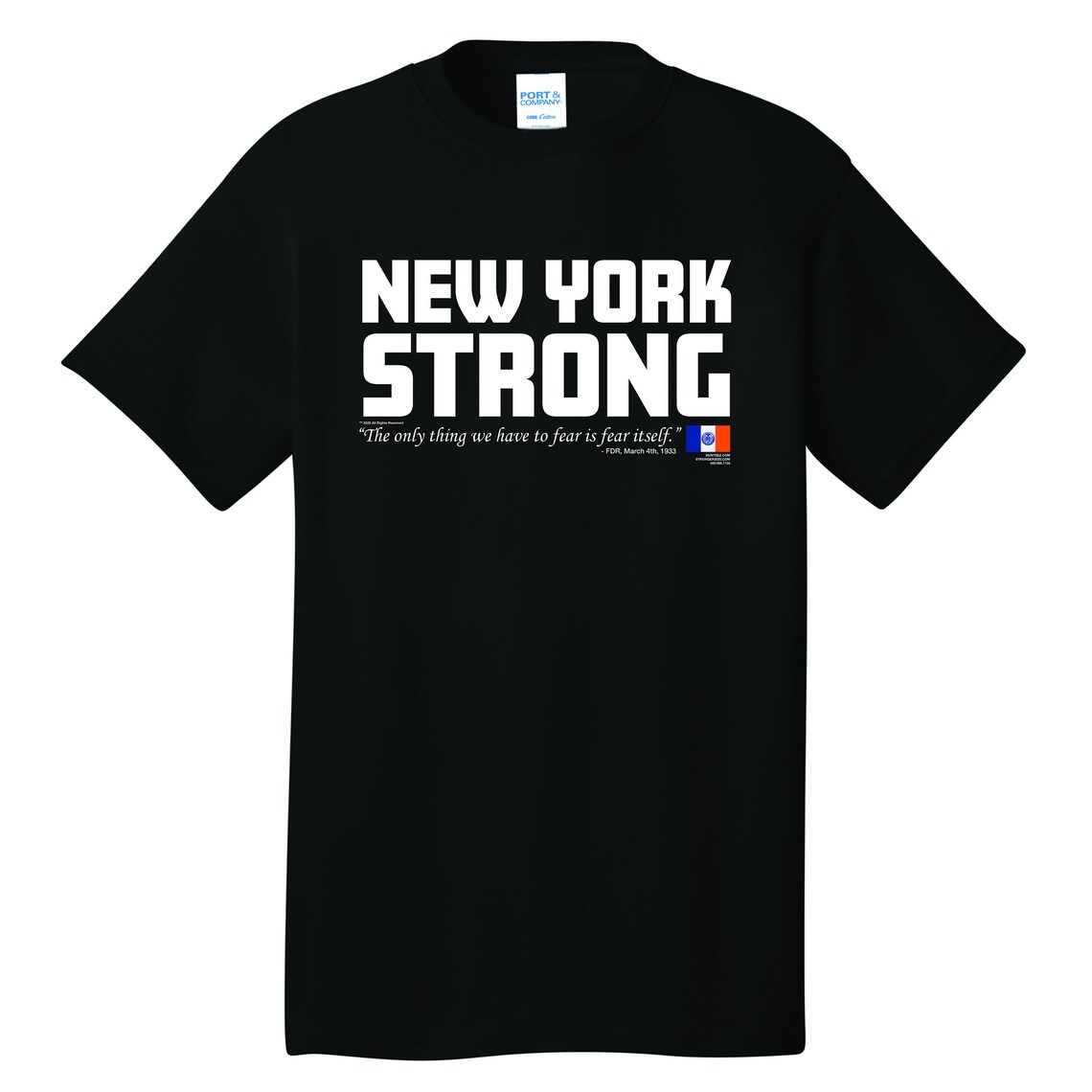 New York Strong Adult T-Shirt PC54 | Etsy