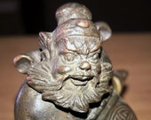 Japanese Bronze Okimono Shoki the Demon Queller