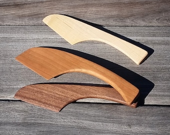 Perfect modern wooden butter spreading knife, for your cheese board or serving pate