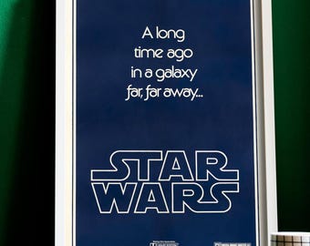 印刷可能なスターウォーズIV: 新たなる希望 1977 ヴィンテージポスター