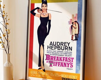 Breakfast at Tiffany's Movie Poster: 1961 Romantic Comedy (Digital Download)