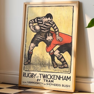 Rugby at Twickenham, Ad Poster (Digital Download)