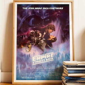 帝国の逆襲 - 1980年公開のスター・ウォーズ映画ポスター（デジタルダウンロード）