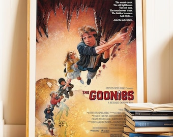 The Goonies, Movie Poster, 1980s, Adventure Film, (Digital Download), Printable Poster