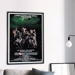 Ghostbusters, film commedia di fantascienza soprannaturale americano del 1984, poster originale, file digitale pronto per SCARICARE e STAMPARE