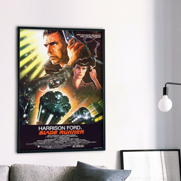 Blade Runner, película de ciencia ficción neo-noir estadounidense de 1982, póster original, impresión digital, descarga e impresión al instante,