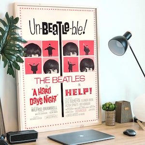 UnBeatleble, película musical de los Beatles de los años 60, ¡archivo de póster digital listo para DESCARGAR E IMPRIMIR!