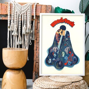 Woodstock, 1970 music documentary german poster, digital file ready to DOWNLOAD & PRINT!