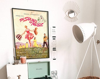 The Sound of Music, 1965 american musical drama film original 2 version poster, High Resolution digital files ready to DOWNLOAD & PRINT