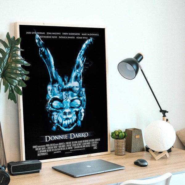 Donnie Darko, 2001 American psychological thriller film, digital file ready to download & print. BONUS: a no text version