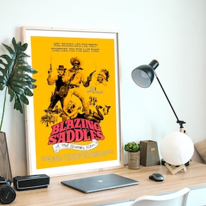 Blazing Saddles Movie Poster: 1974 Comedy Film Art (Digital Download)