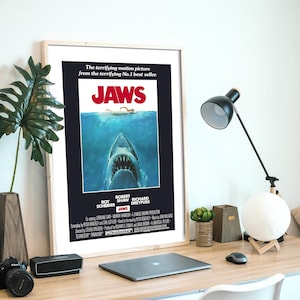 Jaws, film thriller horror americano del 1975, file digitale pronto per SCARICARE e STAMPARE!