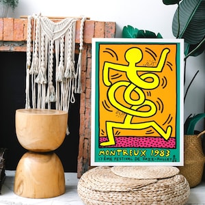 Montreux, 1983 jazz festival original poster, HQ digital file ready to DOWNLOAD & PRINT instantly!