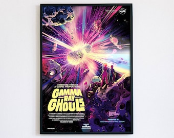 Gamma Ray Ghouls, NASA poster, digital file ready to DOWNLOAD & PRINT!