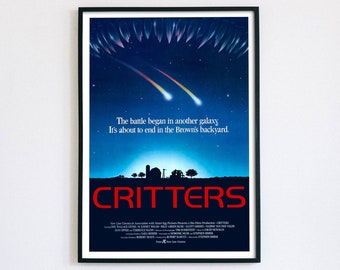 Critters, 1986 American science fiction comedy horror film, digital poster file ready to DOWNLOAD & PRINT!