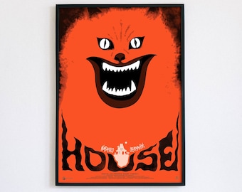 House 1977, Japanese comedy horror film, digital poster file ready to DOWNLOAD & PRINT!