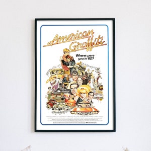 American Graffiti, film americano di formazione, poster di file digitali pronti per SCARICARE e STAMPARE!