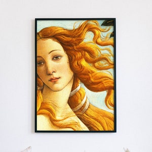 The Birth of Venus (detail), 1485 Sandro Botticelli painting, digital file, ready to DOWNLOAD & PRINT!