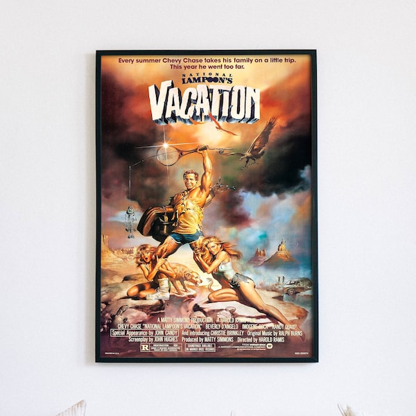 Vacation, 1983 American comedy road movie film, digital poster file ready to DOWNLOAD & PRINT!