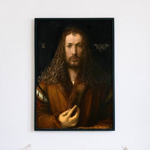 Albrecht Dürer, 1500 self portrait, digital file poster ready to DOWNLOAD & PRINT!