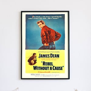 Rebel Without a Cause, 1955 American coming-of-age drama film poster, digital file ready to DOWNLOAD & PRINT!