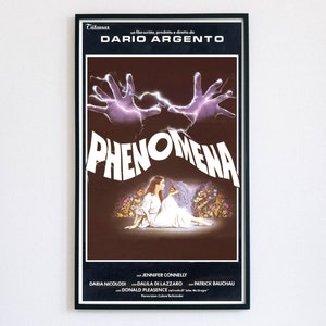 Phenomena, thriller del 1985, horror, fiaba da incubo, file digitale del poster originale pronto per essere SCARICATO e STAMPATO!