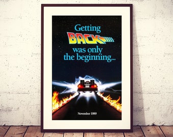 Back to the Future II, 1989 American science fiction film original poster, high quality file, ready to DOWNLOAD & PRINT