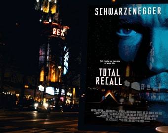 Total Recall Movie Poster: 1990 Sci-Fi Film (Digital Download)
