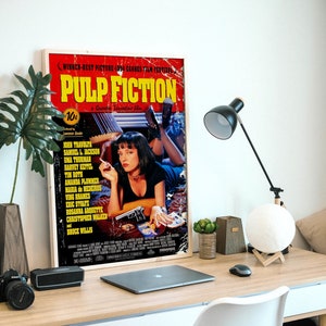 Pulp Fiction, film poliziesco americano del 1994, poster originale, file digitale pronto per il DOWNLOAD e la STAMPA
