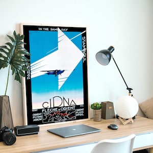 CIDNA Orient Flying Arrow, cartel publicitario de aerolínea de 1932, ¡archivo digital listo para DESCARGAR E IMPRIMIR!