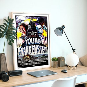 Il giovane Frankenstein, poster originale del film horror commedia americana del 1974, file HQ pronto per SCARICARE E STAMPARE