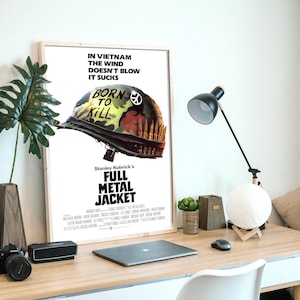 Full Metal Jacket, film drammatico di guerra del 1987, film di Stanley Kubrick, poster originale, poster digitale, download e stampa istantaneamente