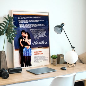 Heathers, cartel original de la película de comedia negra adolescente estadounidense de 1989, archivo digital, listo para DESCARGAR E IMPRIMIR