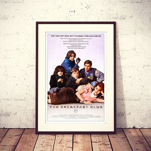 The Breakfast Club, poster originale del film commedia-drammatico per adolescenti americani del 1985, poster di file digitali pronto per il DOWNLOAD e la STAMPA