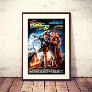 Ritorno al futuro, poster originale del film commedia western di fantascienza americana del 1990 in alta qualità pronto per SCARICARE E STAMPARE