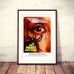 Dr Phibes Rises Again, 1972 British horror-dark comedy film original poster, HQ digital file ready to DOWNLOAD & PRINT instantly